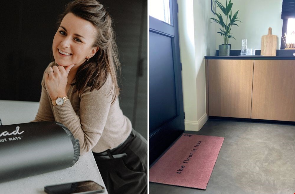 Anne-Helena van Mad About Mats verzint de leukste matten Anne-Helena van Mad About Mats verzint de leukste matten